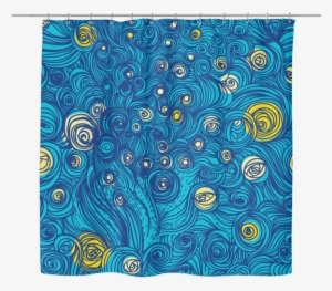 Blue Swirl Abstract Shower Curtain 70 X #2892242