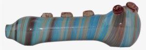 Light Blue Swirl Pipe - Wood #2892245