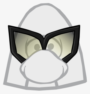 Black Mask Clothing Icon Id 2114 - Lashful Eyes Club Penguin Png #2892319