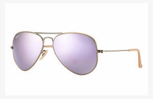 Logo Ray Ban Png - Ray-ban Aviator Large Metal Rb 3025 - Brushed Bronze/lilac #2892945