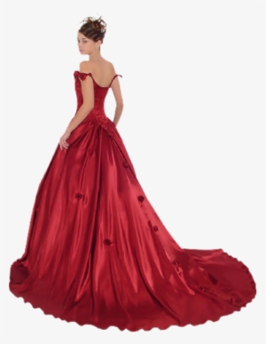 Woman In Red Dress Png Images - Quinceañeras Animadas Con Vestido Rojo #2893041