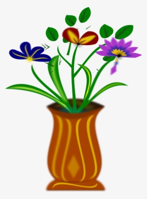 How To Set Use Flores Clipart - Jarron Animado Png #2893698
