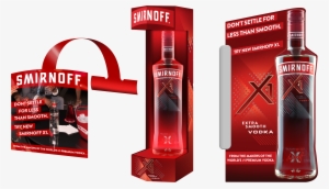 Off Premise End Cap Display Featuring X1 And Mixer - Smirnoff Vodka - 375 Ml Bottle #2893893