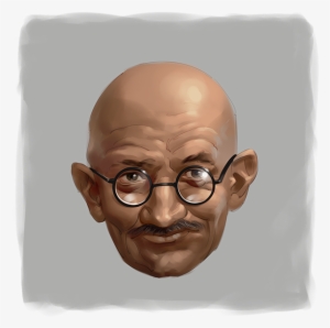 Mahatma Gandhi Digital Painting Portrait - Painting #2894370