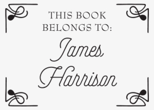 This Book Belongs To Border Stamptastic Png Border - Book Belongs #2894435