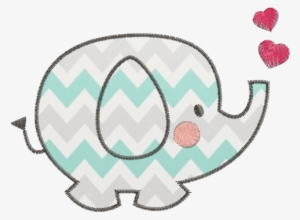 Elefante Aplique - Desenho Elefantinho Para Bordar #2894547