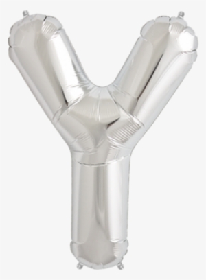34 Silver Letter Y Foil Balloon - Balloon Letter Y #2894942