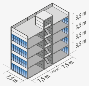 A Altura Destas Construções É De 3,5 M Por Pavimento, - Diagram #2895069
