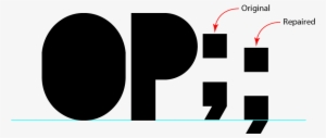This Is The Font In Question, Called Blackout - Semicolon #2896409