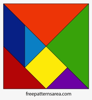 Tangram Square Vector - Graphic Design #2897935