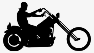 Chopper Motorcycle Silhouette #2898103