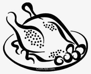 Roasted Chicken Royalty Free Vector Clip Art Illustration - Ice Cream Float Clip Art #2898606