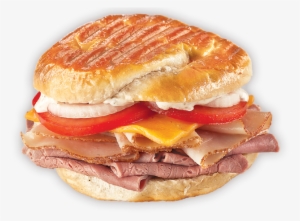 Thinly Sliced, Top Round Roast Beef, Oven Roasted Turkey - Roast Top Round Beef Sandwich Png Transparent #2898782