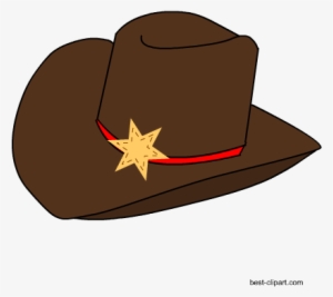 Western Cowboy Sherrf's Hat Free Clip Art - Cowboy #2898784