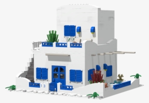 3 - Greece House Png #2898930