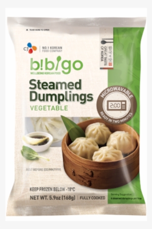 Bibigo Veggie Steamed Dumplings - Cj Bibigo Cooked White Rice 210g #2899468