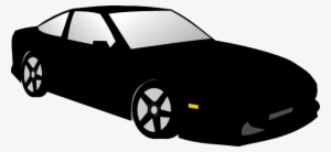 Falling Debris Clipart - Clip Art Black Car #2899574