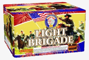 Blue Stars, Silver Glitter, Red Stars With Delayed - Light Brigade Brothers Firework #2899996