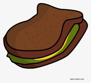 Free Brown Bread And Lettuce Sandwich Free Clip Art - Lettuce Sandwich #290584