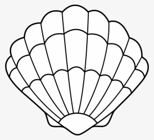 Colorable Seashell Art For The Broken Heart - Shell Clipart Black And White #290925 Colorable Seashell Art For The Broken Heart - Shell Clipart Black And White #290925