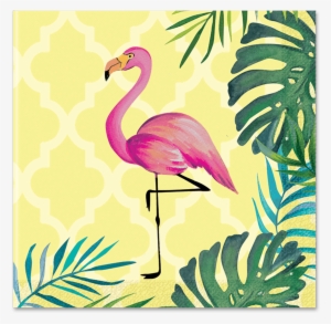 Tropical Flamingo Beverage Napkins - Imagens Png Flamingo Tropical #291537