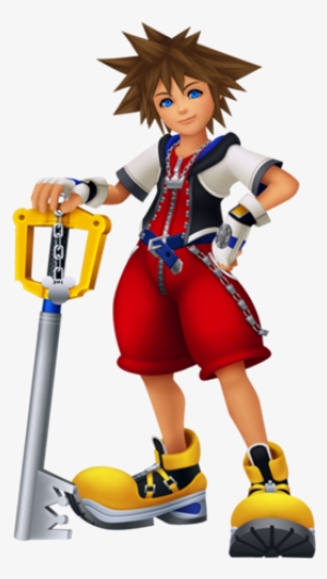 With The Keyblade For Melee Attacks And Different Types - Sora Kingdom Hearts Re Coded #291827