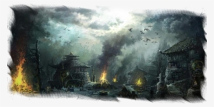 I Look To The Group And Say - Burning Village Art #292313