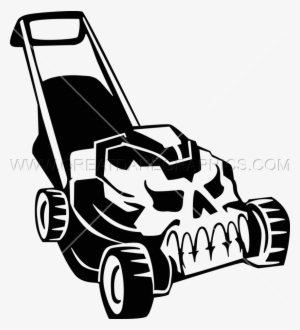 Skull Lawn Mower - Graphic Lawnmower Png #292430