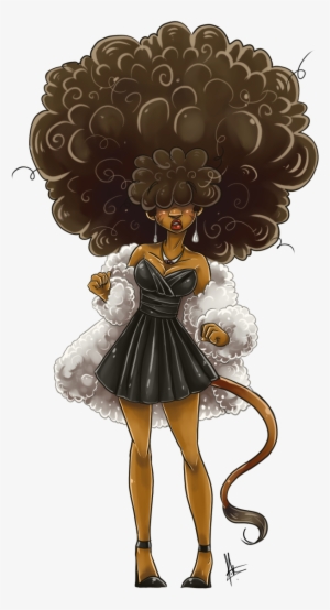 Black Woman Afro Png Image Royalty Free Stock - Black Women Art Transparent #293360