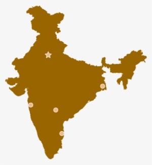 Us Consulates India - India Map For Powerpoint #293504