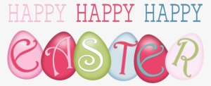 Word Clipart Happy Easter - Happy Easter Words Png #293739