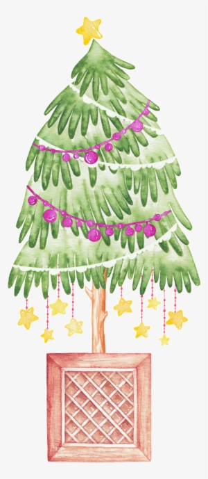Hand Painted Creative Christmas Tree Png Transparent - Christmas Tree #293805