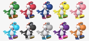 Yoshi's Alternate Costumes In Pm - All Yoshi Colors #293994