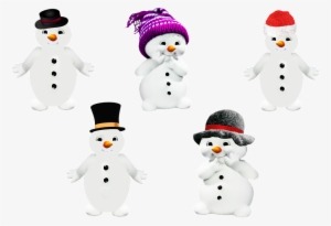 Snowman, Winter, Isolated, Cap, Hat - Portable Network Graphics #294570