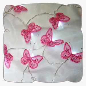 3d Butterfly Fairy String Lights - Machine Embroidery #295181