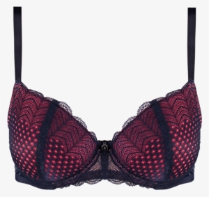 Curvylicious Spot Navy/coral - Bra #295364 Curvylicious Spot Navy/coral - Bra #295364