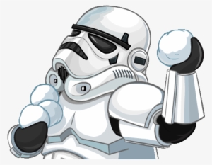 Stormtrooper Snow Ball Fight ‎ - Snow Fight Png #295386