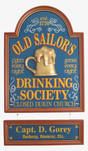 Old Sailor's Sign 24"x18" - Old Wood Bar Signs #295897 Old Sailor's Sign 24"x18" - Old Wood Bar Signs #295897