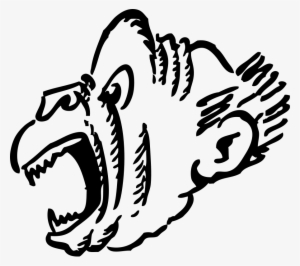 Free Vector Screaming Monkey Clip Art - Screaming Monkey Clipart #295898