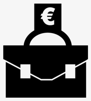 Briefcase With Euro Money Sign Vector - Euro Geld Teken #296346