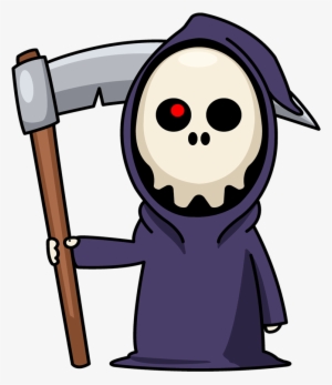 Banner Free Library Deadth Pretty Free On Dumielauxepices - Cute Grim Reaper Cartoon #296391