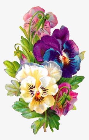 Carolyn Iott On Twitter - Pansy Flower Clipart #296978