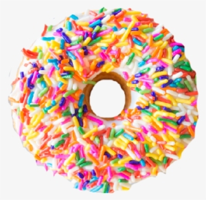 Vanilla Sprinkles - Sprinkle Donut Png #297046