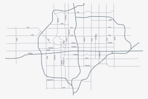 Street Map Of Wichita Kansas Icons Png - Kansas #297178