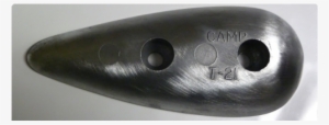 T21 Tear Drop Zinc - Zinc Anode Rudder #297260