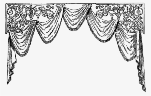 Digital Stamp Design Digital Curtain Border Crafting - Clip Art #297309