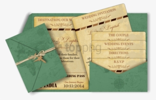 Pocket Style Email Indian Wedding Invitation Card Design - Wedding Invitation #297739