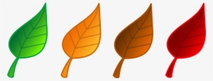 Clip Art Fall Leaves - Set Of Leaves Clipart #297808