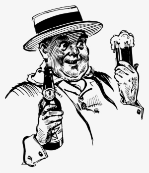 This Free Icons Png Design Of Fat Man And Beer #297809