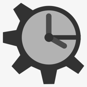 Flat, Clock, Theme, Gear, Icon - Clip Art #298187